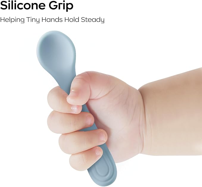 Bc Babycare Portable 4 Pack Baby & Toddler Self Feeding Fork and Spoon Set - Image 3