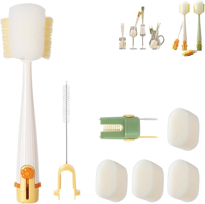 5 in 1 Bottle Cleaning Brush Set, Water Bottle Cleaner Brush, Straw Cleaner by Unknown
