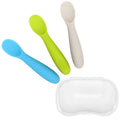WeeSprout Baby Spoons for Self Feeding 6 Months +, Soft & Durable Silicone by WeeSprout