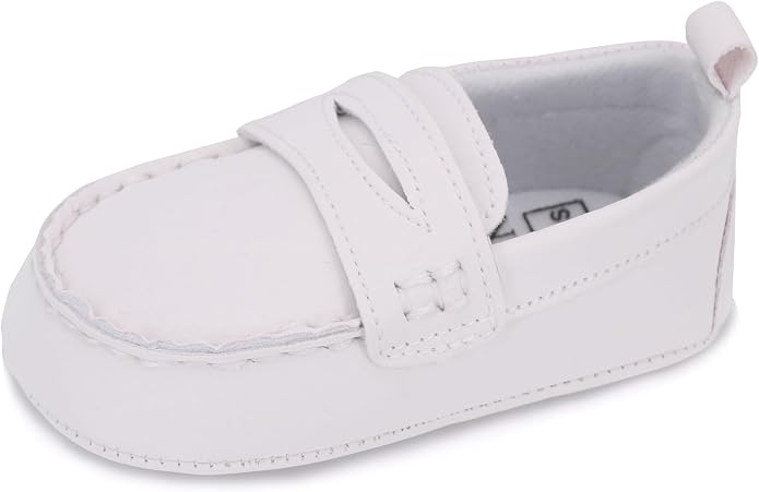 LONSOEN Baby Girls Boys Loafers Prewalker Dress Crib Shoes by LONSOEN