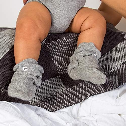 Burt's Bees Baby Unisex Booties Organic Cotton Newborn Essentials Shoes - Image 3