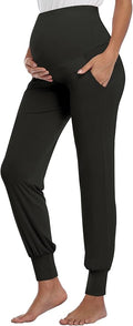 AMPOSH Women's Maternity Pants Stretchy Lounge Workout Pants Casual Loose Comfy by AMPOSH