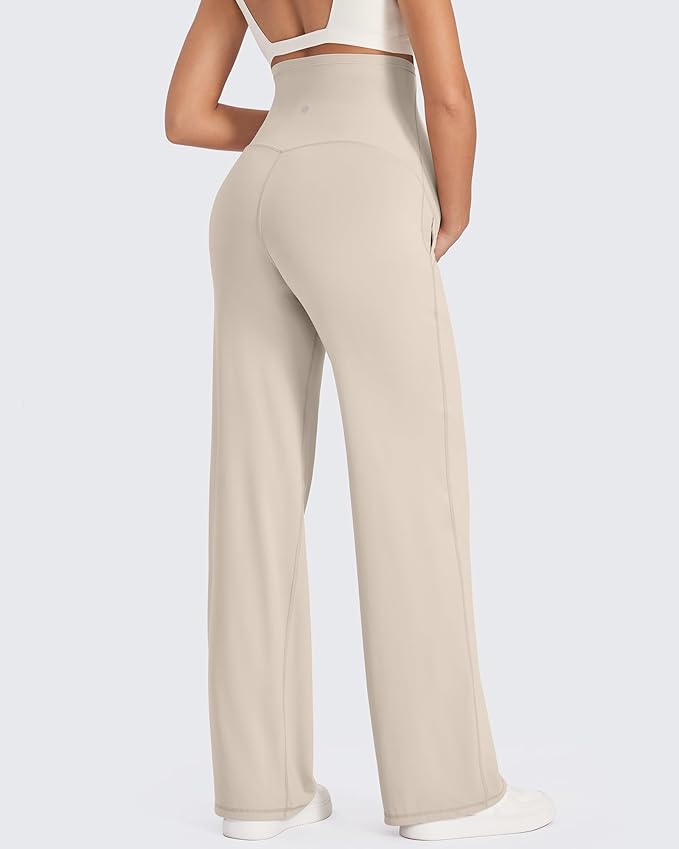 G4Free Maternity Pants Over The Belly Yoga Dress Work Pregnancy Pants Stretchy - Image 7