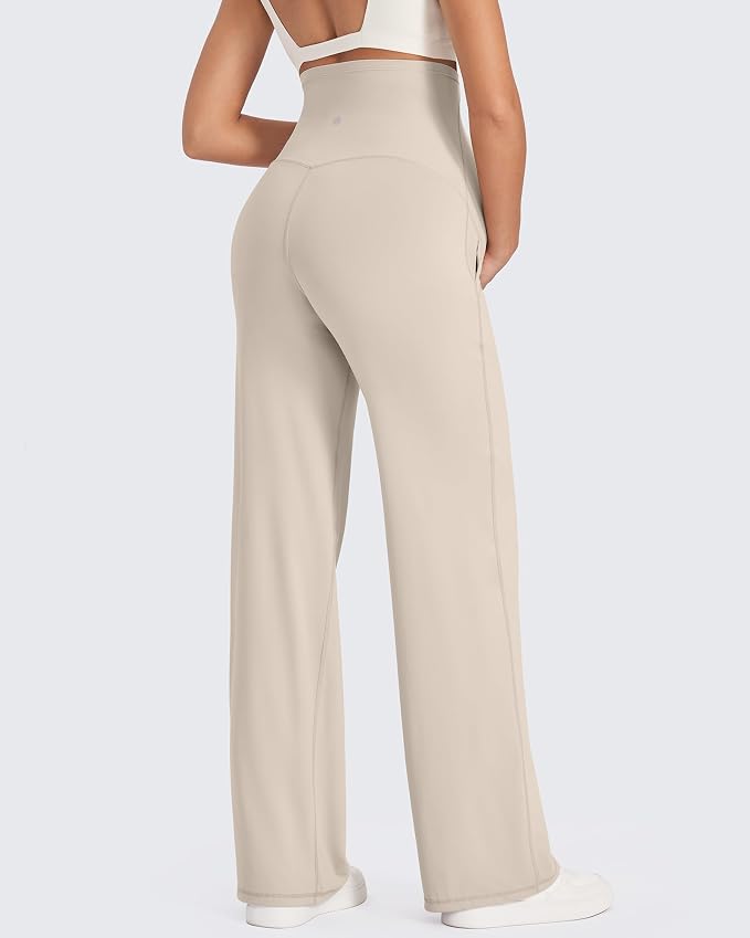 G4Free Maternity Pants Over The Belly Yoga Dress Work Pregnancy Pants Stretchy - Image 7