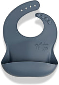 APLAINR Baby Sign Language Bib, Silicone Baby Bibs, ASL Graphics, Food Catcher by APLAINR