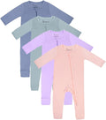 Jimonda Baby Footless Pajamas, Two Zip Closure Long Sleeve Romper, Infant by JimondaBaby