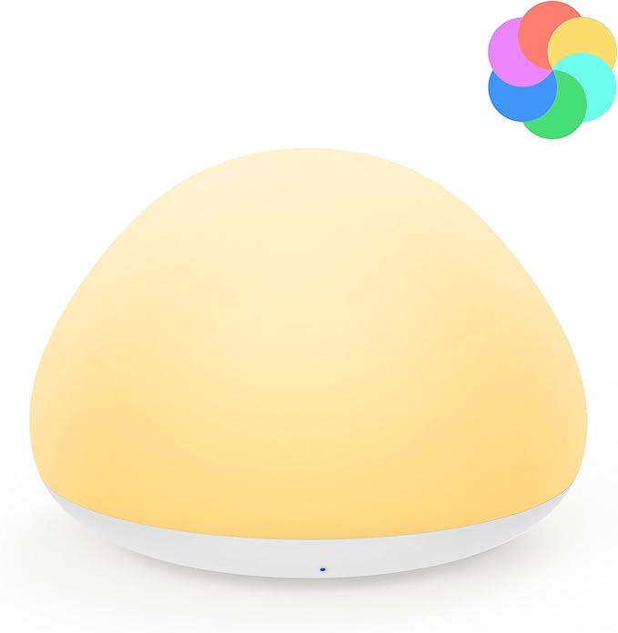JolyWell Baby Night Light for Nursery, Soft Silicone Tap Control Night Lamp by JolyWell