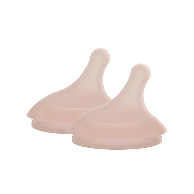 Suavinex Zero.Zero Medium Flow Asymmetrical Silicone Nipple, 2 Pack by Suavinex