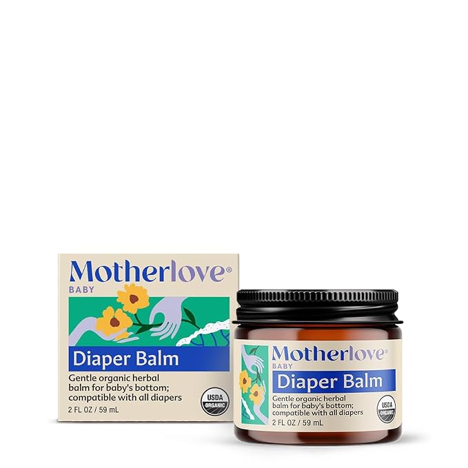 Motherlove Diaper Balm Organic Herbal Diaper Rash Cream—Cloth diaper Safe by Motherlove