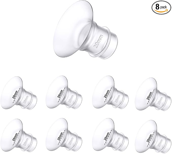 Flange Inserts 20mm 8PCS, Wearable Breast Pump Parts Compatible by Trymall