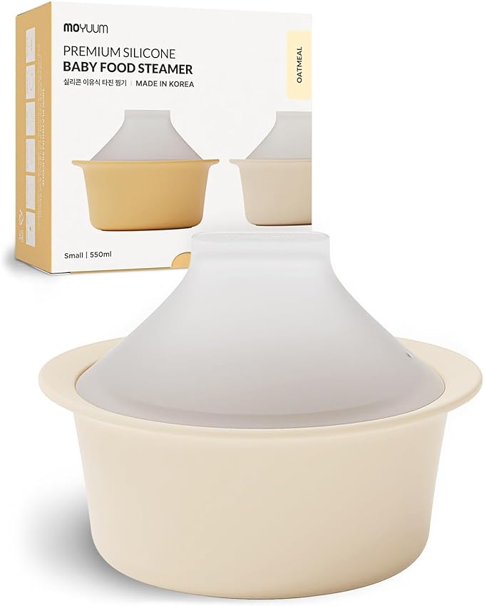 Moyuum Silicone Microwave Steamer | Made in Korea, Baby Food Maker Bowl by MOYUUM