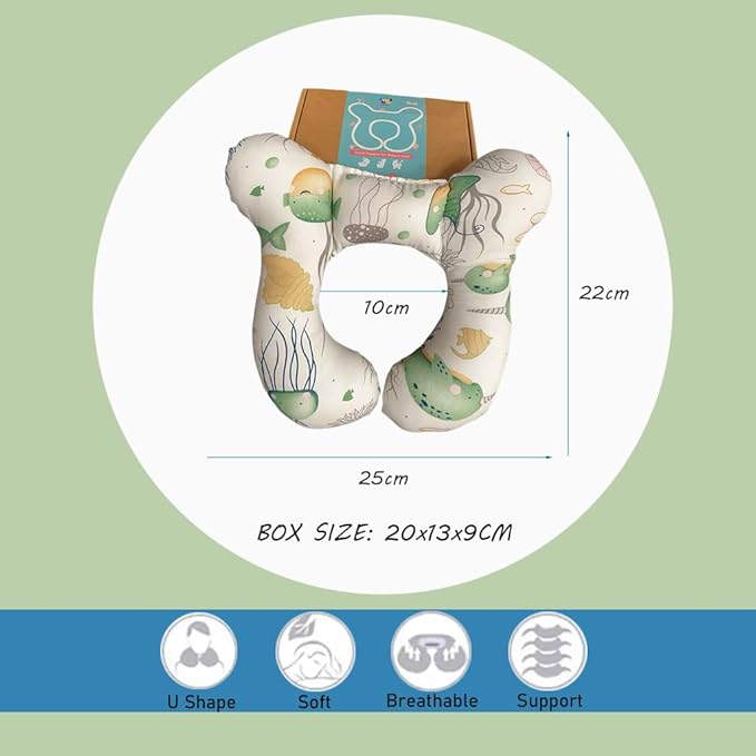 Baby Neck Pillows, Comfortable Baby Travel Head Neck Support Pillow - Image 4