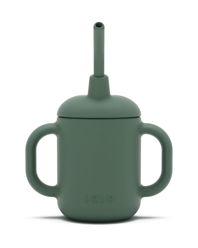 Lalo Little Cup, Non-Toxic Silicone Straw Cup by Lalo