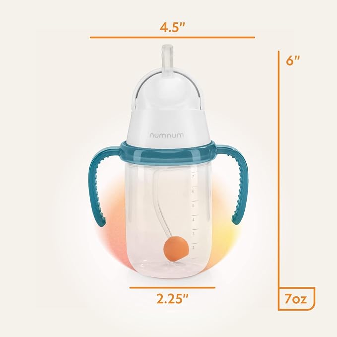 NumNum Baby Straw Cup, Weighted Straw Cup, Spill Proof Sippy Cups - Image 6