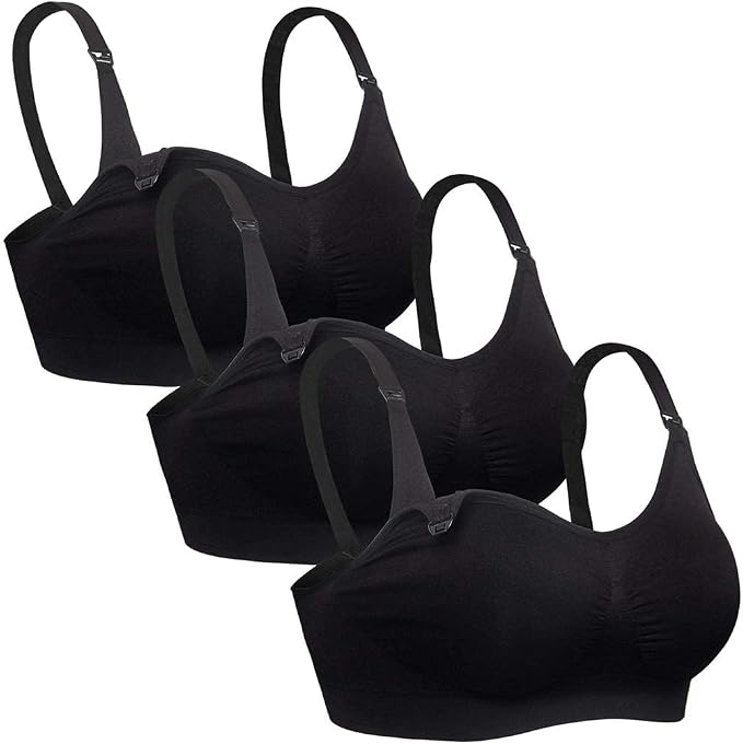iloveSIA Nursing Bras for Mom Breastfeeding, Seamless Supportive Sleep Bra for by iloveSIA