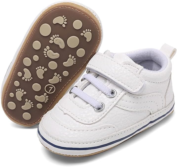Clowora Baby Boys Girls Shoes Non-Slip Rubber Sole Sneakers Infant First by Clowora