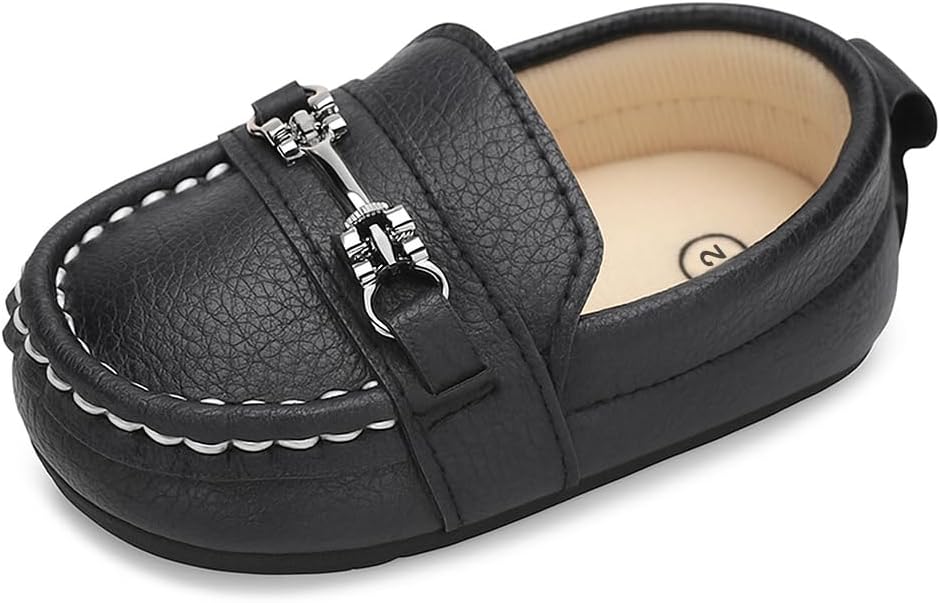 LONSOEN Baby Girls Boys Loafers Prewalker Dress Crib Shoes by LONSOEN
