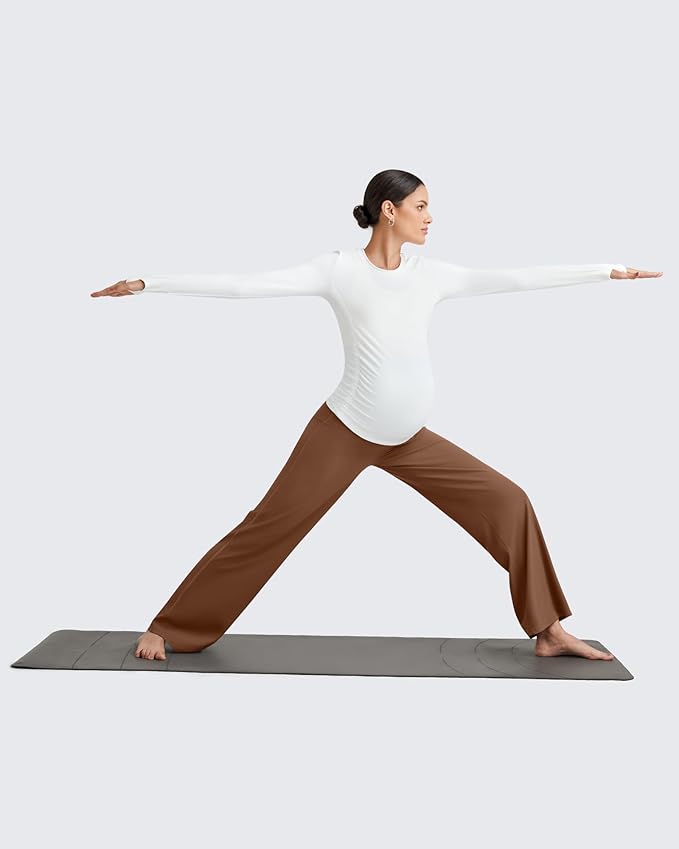 G4Free BareFeel Maternity Dress Yoga Pants Over The Belly Stretchy Work Slack - Image 7