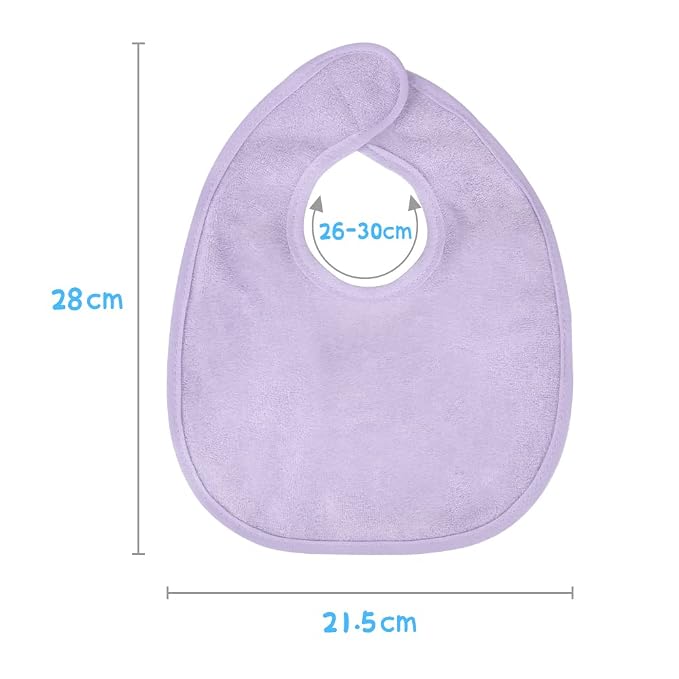 Vicloon Baby Bibs, Baby Bibs for Girls & Boys, Terry Drool Cotton Bibs - Image 2