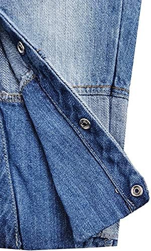 KIDSCOOL SPACE Baby Toddler 2 Buttons Adjustable Straps Fashion Jean Overall - Image 5