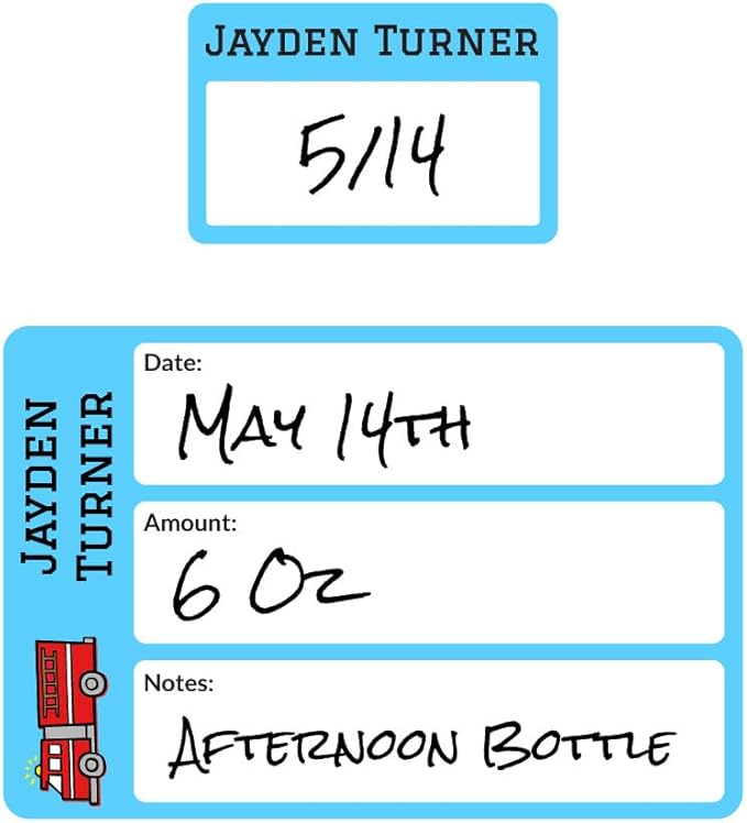 Name Bubbles - Reusable Baby Bottle Labels by NameBubbles