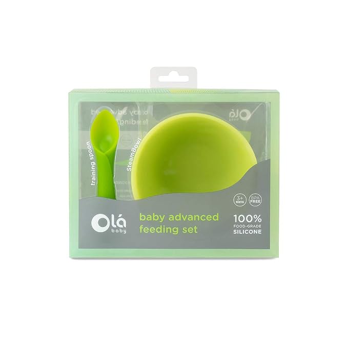 Olababy 2 Piece Baby Led Weaning Advanced Feeding Set, Includes Training Spoon - Image 2
