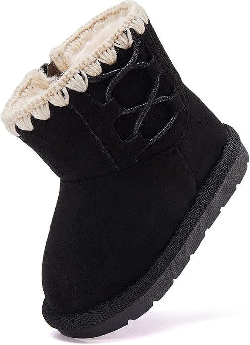 BMCiTYBM Girls Boys Snow Boots Warm Winter Fur Lined Baby Shoes by BMCiTYBM
