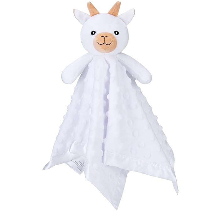 Pro Goleem Goat Loveys for Babies, Soft Security Blanket Baby Snuggle Toy by ProGoleem