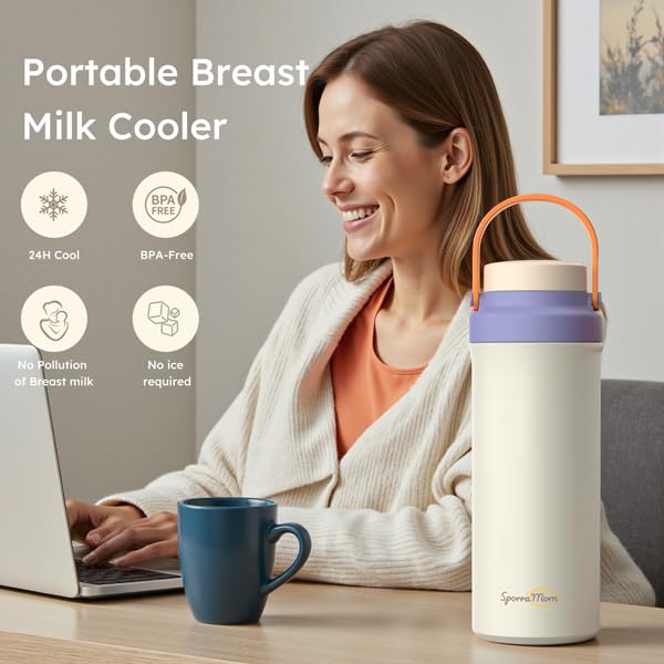 Breastmilk Cooler, Portable Breast Milk Cooler Bottle - Image 2