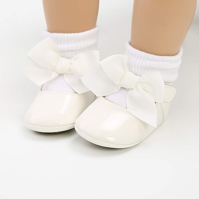 COSANKIM Baby Girls Mary Jane Flats Shoes Anti-Slip Rubber Sole Infant Toddler - Image 2