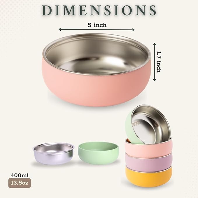 Monkey Proof™ Non-Toxic Stainless Steel Child Bowl 5” - Image 6