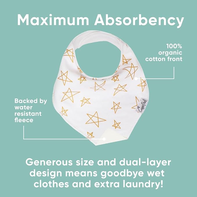 Copper Pearl Baby Bandana Drool Bibs - Image 2