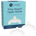 Snugell Wing-Shaped Nipple Shields Large| Ultra-Thin Silicone Shields by Snugell