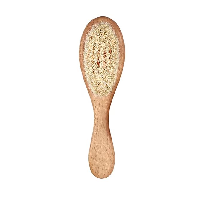 Wooden Handle And Super Soft Goat Hair, Soft Baby Brush by HUAYINGMEI