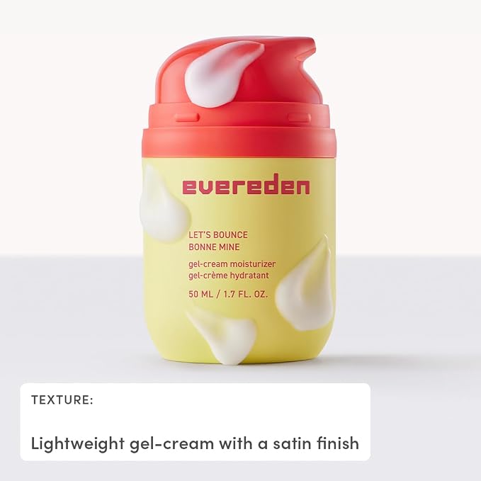 Evereden Let's Bounce Gel-Cream Preppy Skincare Moisturizer: Light, Non-Greasy - Image 8