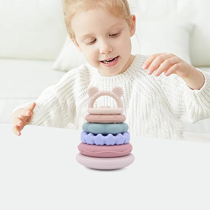 Baby Bear Teething & Stacking Toy Set - Image 8