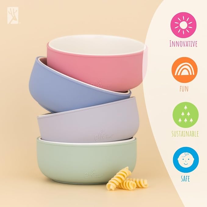 Elk and Friends Kids Porcelain Bowls - Image 9