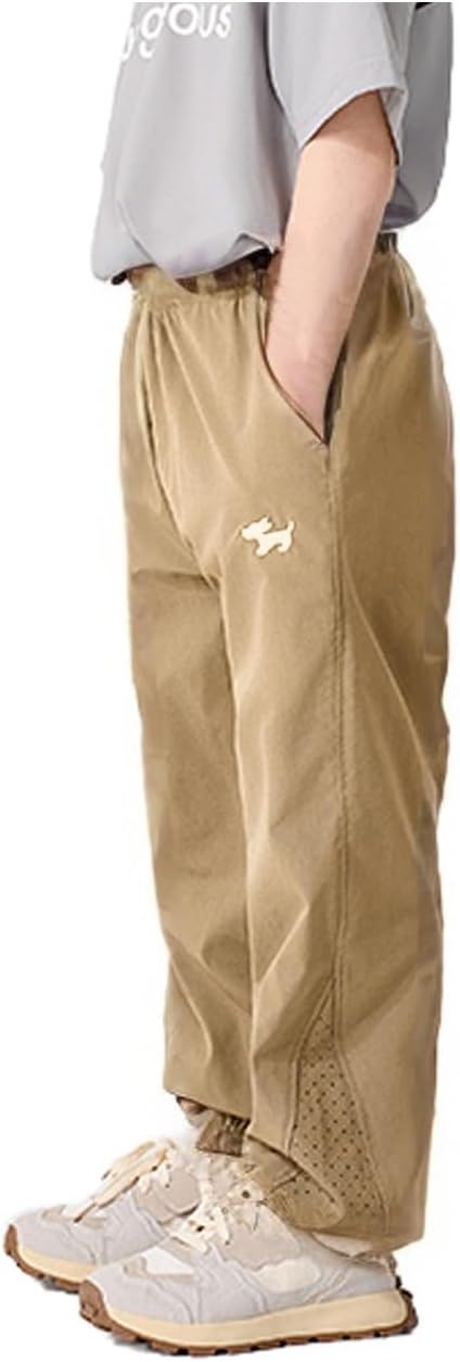 Boys Joggers Pants Youth Quick-Dry Lightweight Athletic Hiking Gym School Pants by Kolally