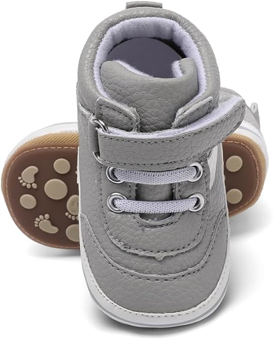 Clowora Baby Boys Girls Shoes Non-Slip Rubber Sole Sneakers Infant First - Image 3