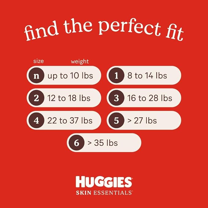 Huggies Size 1 Diapers, Skin Essentials Baby Diapers, Size 1, Packaging May Vary - Image 6