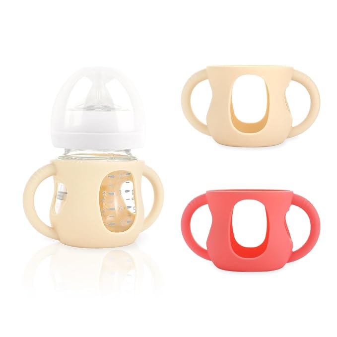 2-Pack Silicone Sleeves for Philips Avent Glass Bottles, BPA-Free by Unknown