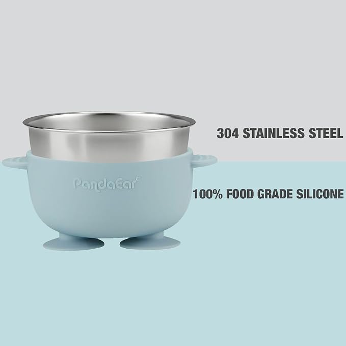 PandaEar 3 Pack Baby Stainless Steel Bowls - Image 6