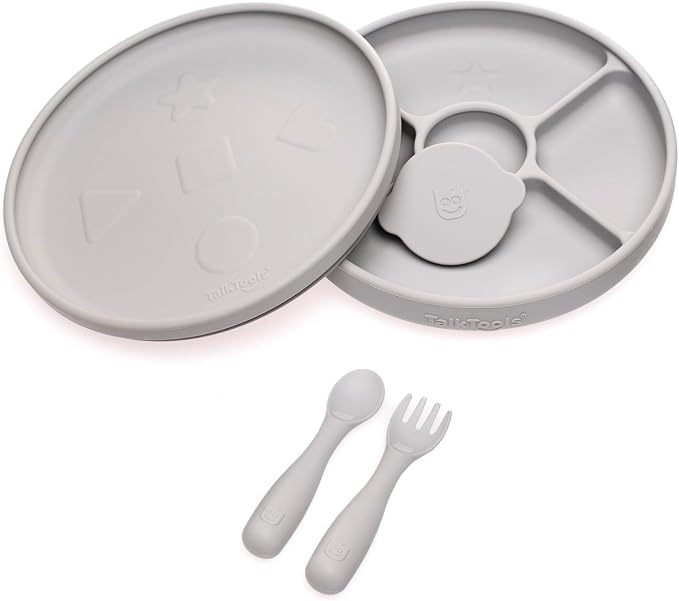 Talktools Bitsy Feeding Kid's Essentials Plate Set – Toddler Utensils, Spoon - Image 7