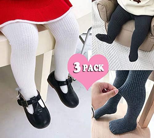 CECORC Baby Girls Tights Toddler Cable Knit Leggings Thick Cotton Infant - Image 5