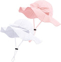 Baby Girl Sun Hat with UPF 50+ Outdoor Adjustable Beach Hat with Wide Brim by DANMY