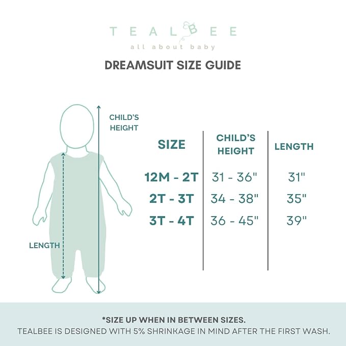 Tealbee Dreamsuit Toddler Sleep Sack - Image 7