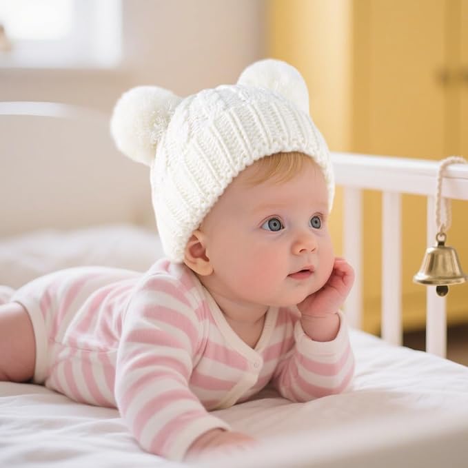 Yuoahcn Baby Girl Beanie Winter Baby Boy Hat - Image 2