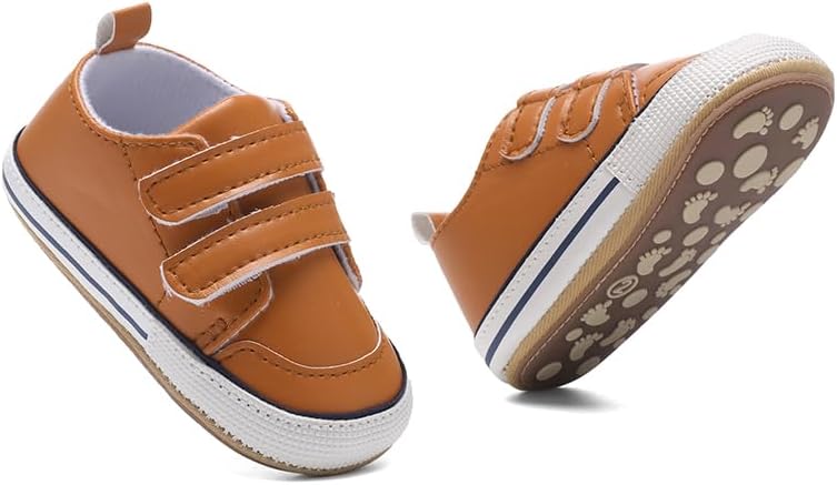 Clowora Baby Boys Girls Shoes Non-Slip Rubber Sole Sneakers Infant First - Image 2