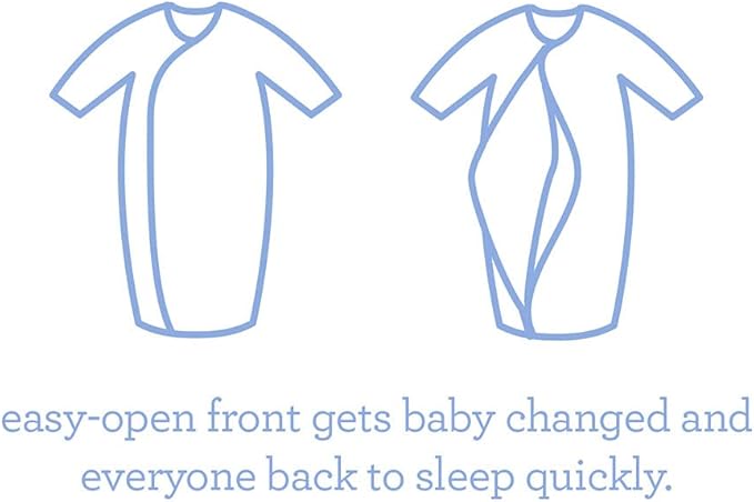 Magnetic Me Modal Newborn Sleeper Gown & Hat Set | Silky Soft Modal Fabric - Image 3