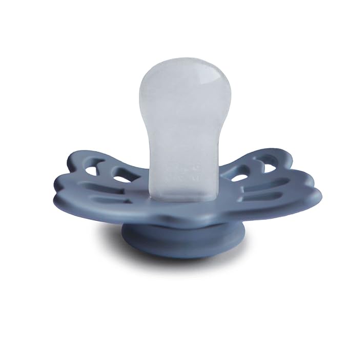 FRIGG Butterfly Anatomical SilkySoft Silicone Baby Pacifier | Made in Denmark | - Image 3